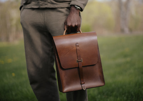 Brown Leather Messenger Bag - Satchel & Page Men's Leather