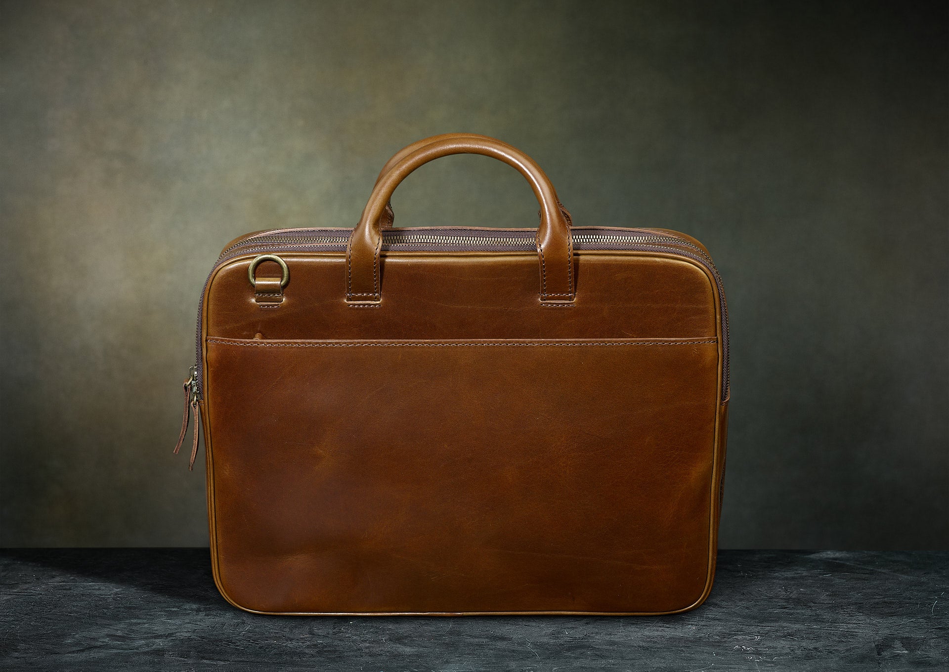 Leather　Portfolio　from　portfolio　Men's　Brown　Leather　Satchel　Page