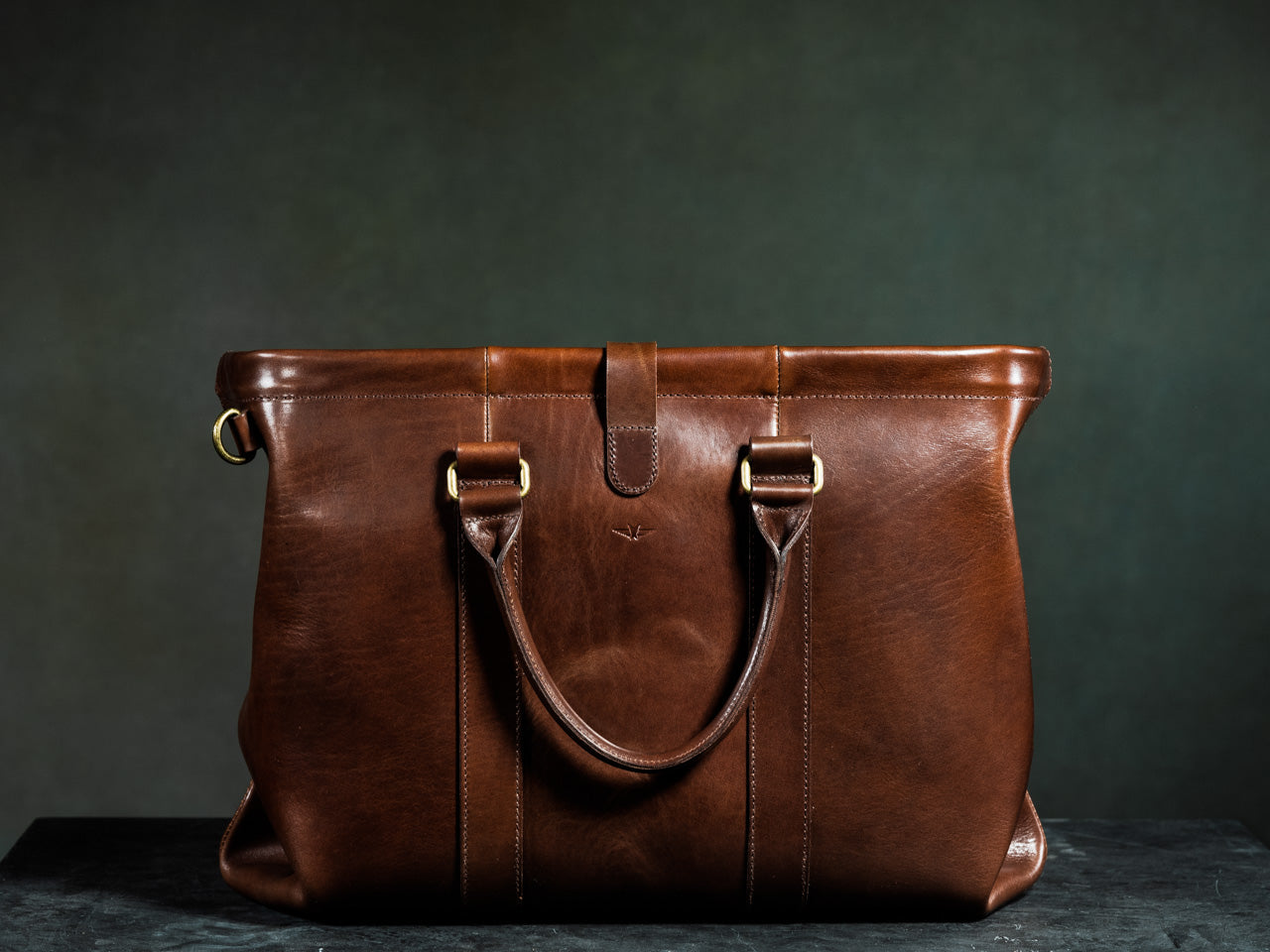 Old Angler Leather Gladstone Holdall Travel Bag