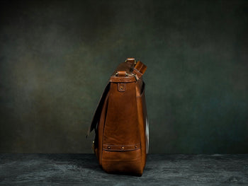 Brown Leather Mailbag - Satchel & Page Men's Leather Messenger Bag