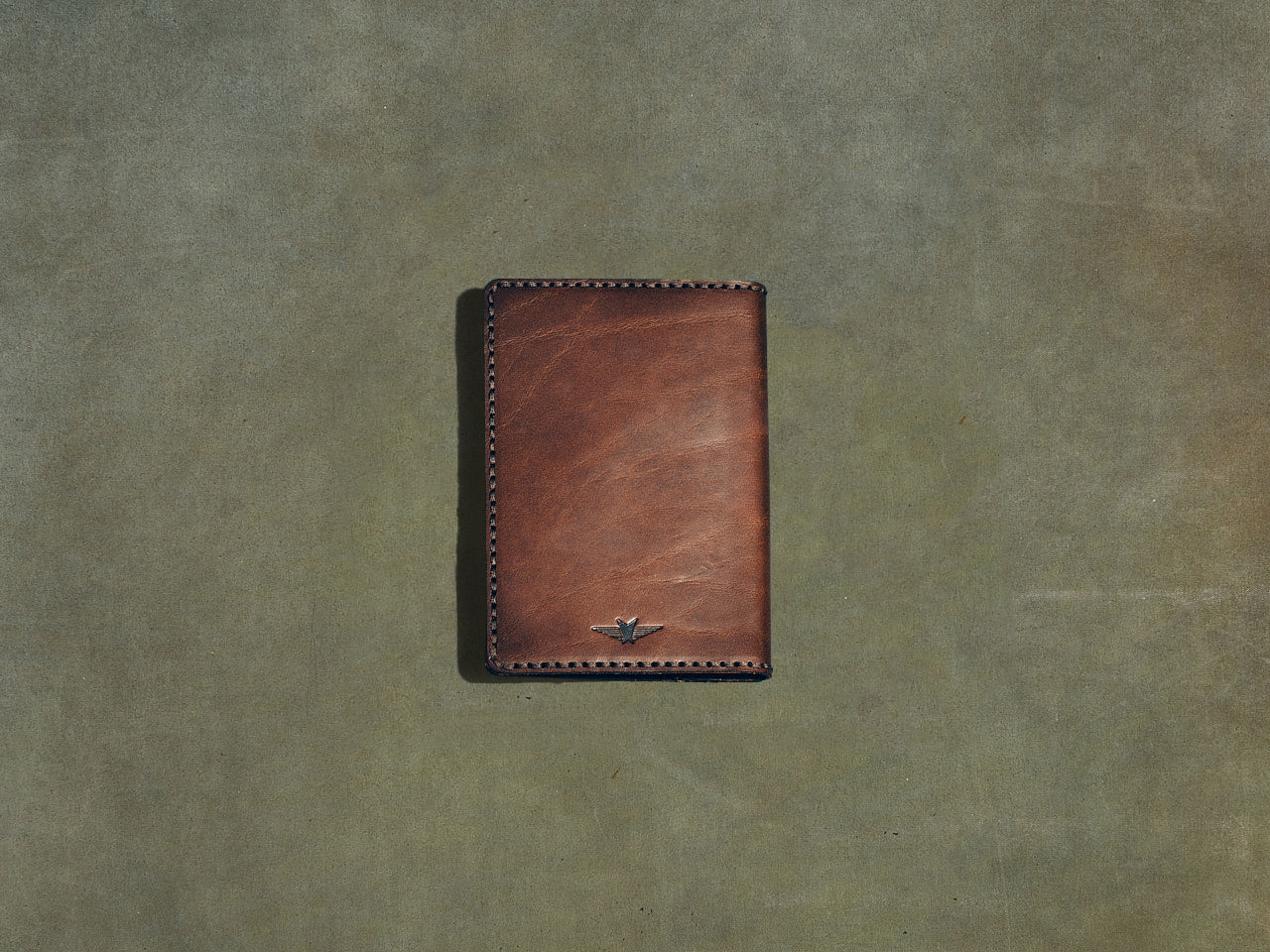 Leather Card Wallet, Men's Brown Leather Card Wallet from Satchel & Page