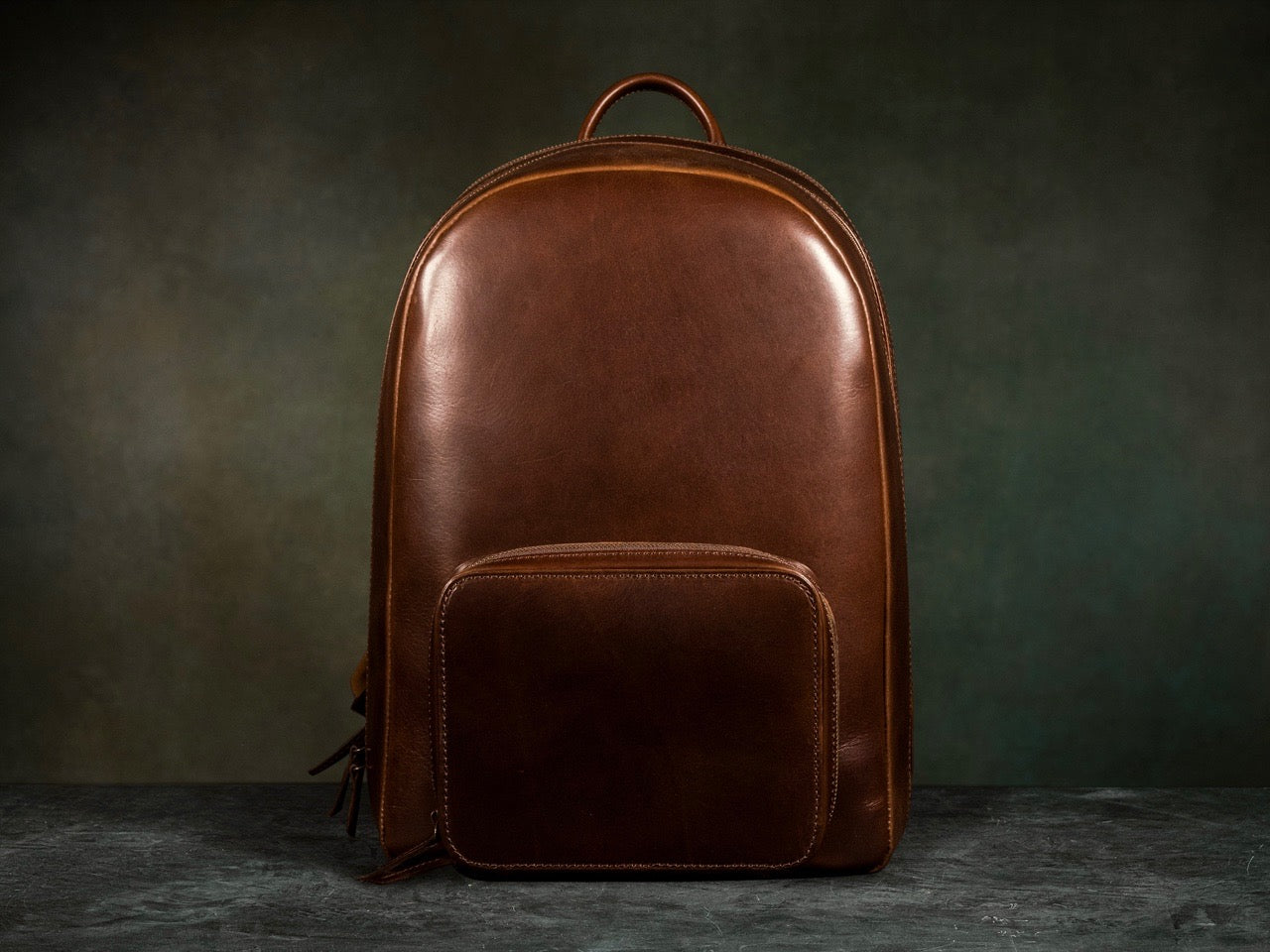Leather Backpack Purse , Brown