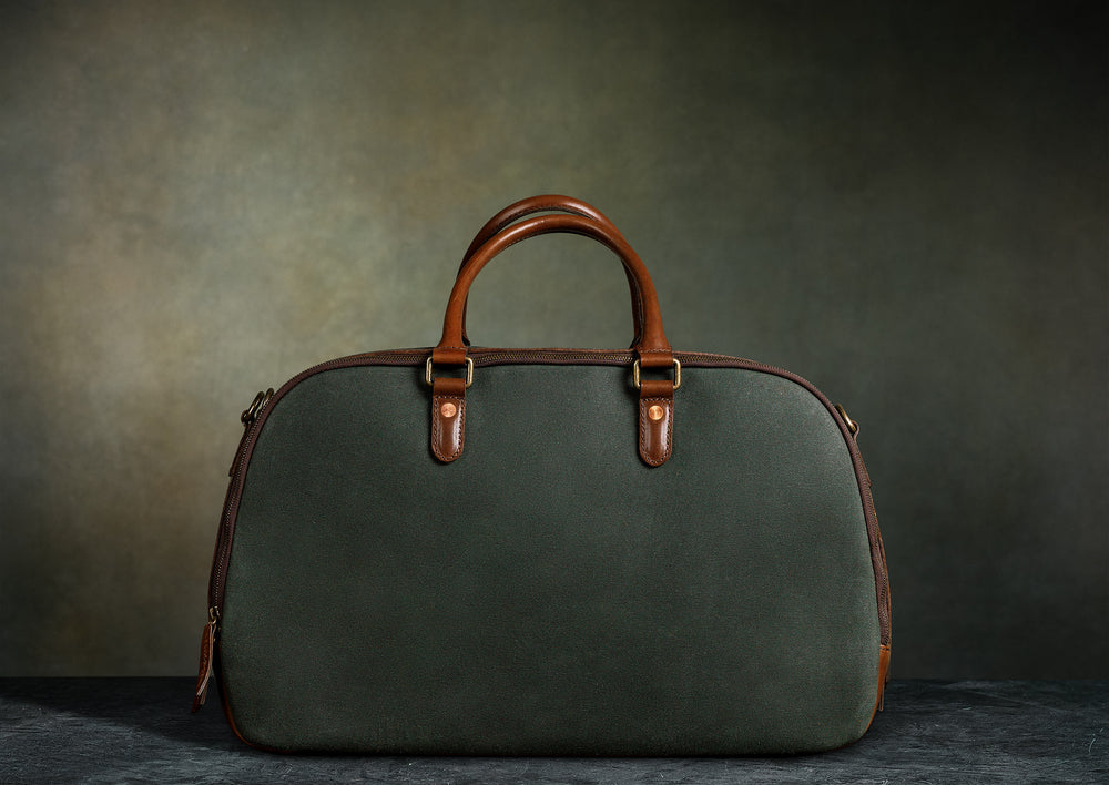 Canvas and leather outlet luggage