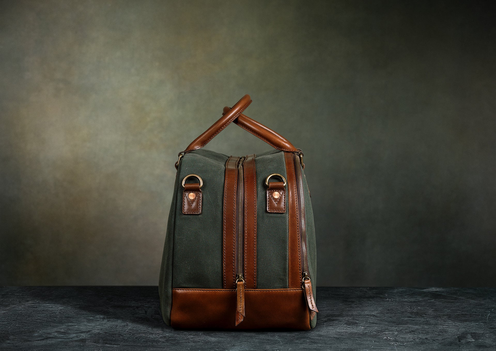 Beckett Waxed Canvas and Leather Weekender
